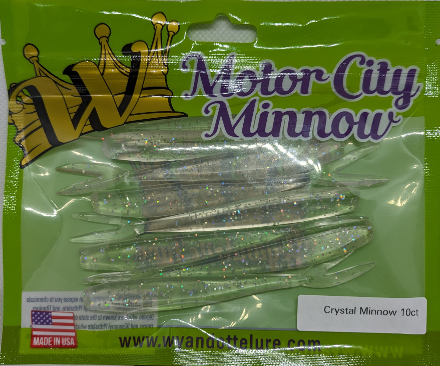 Motor City Minnow - Crystal Minnow 10ct