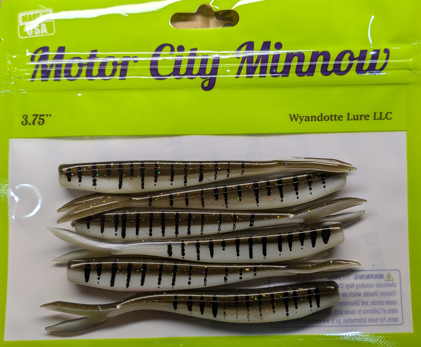 Motor City Minnow - Darter Series - Ozark Shad 6ct