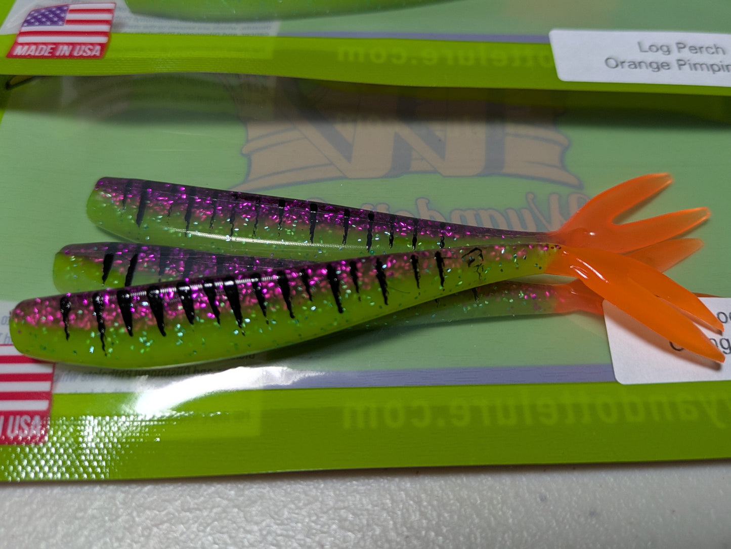 Motor City Minnow - Log Perch - Orange Pimpin 6ct