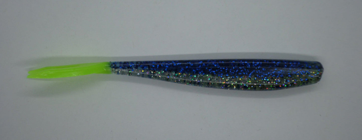 Motor City Minnow - Blue Ice / Chartreuse tail 8ct