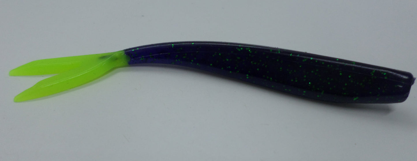 Motor City Minnow - Junebug / Green tail 8ct
