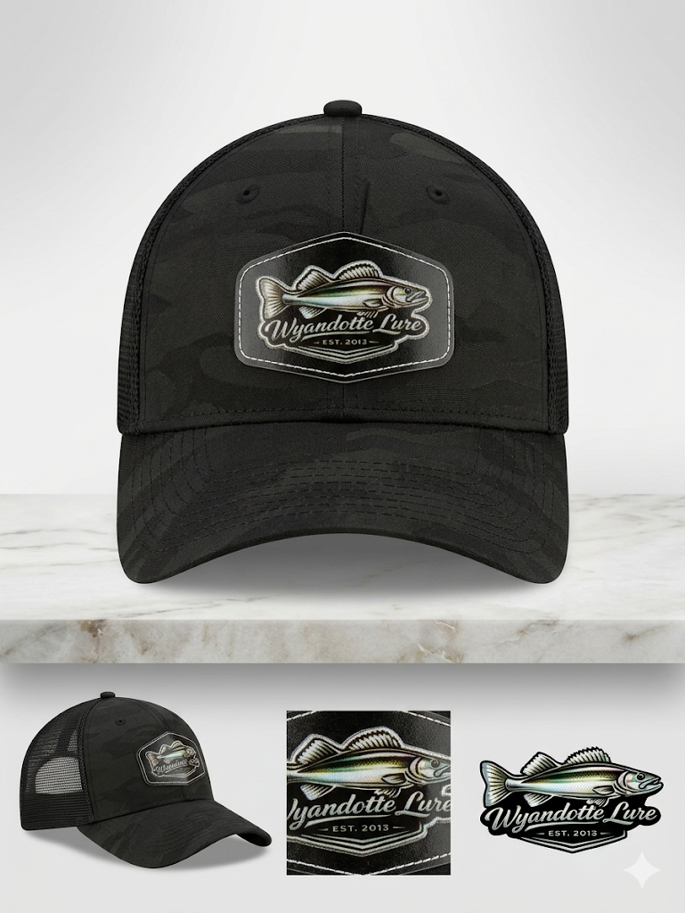 Black Camo Hat