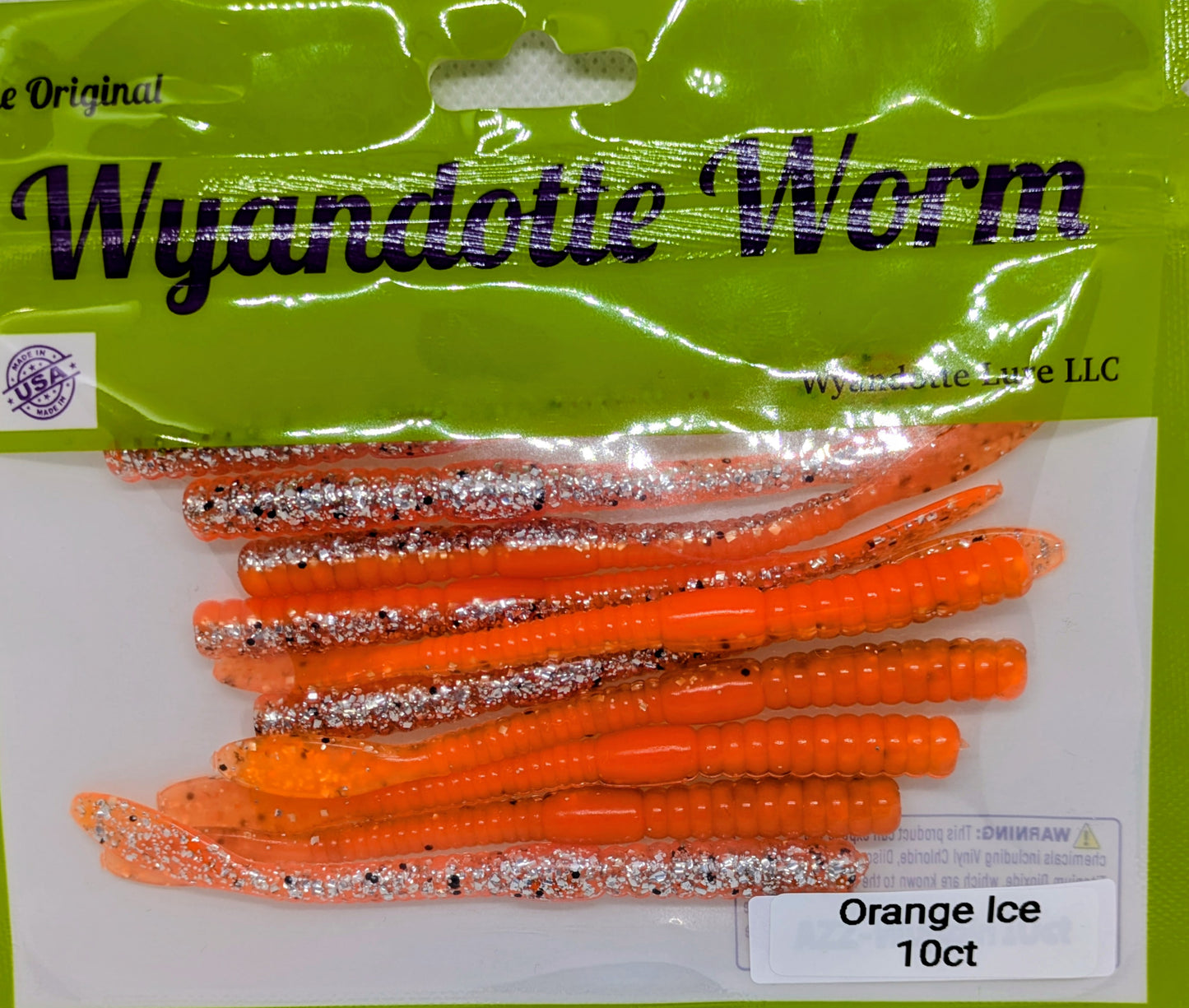 Wyandotte Worm - Orange Ice 10ct