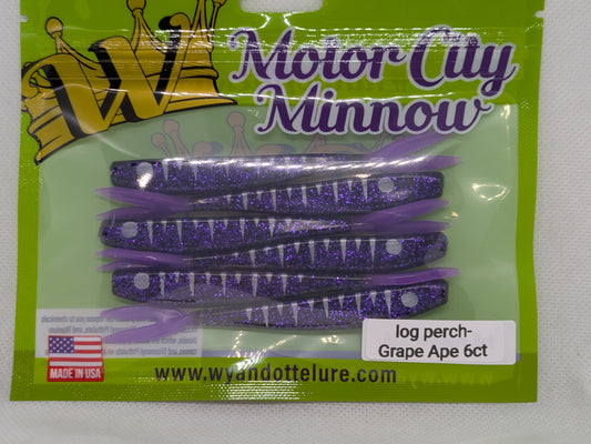 Log Perch - Grape Ape / silver stripes