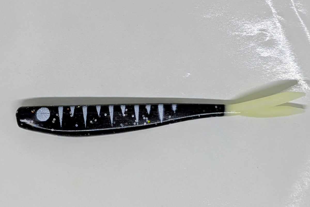 Log Perch - Orca / Glow tail 6ct