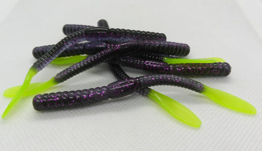 Wyandotte Worm - Purple Panther / Green tail