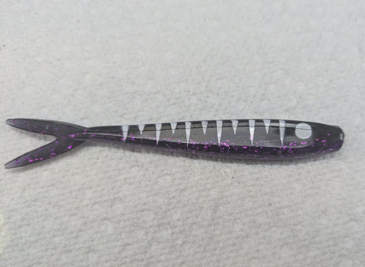 Motor City Minnow - Log Perch - Purple Panther 6ct