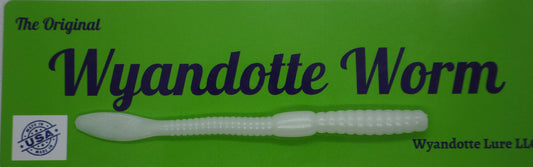 Wyandotte Worm - Pearl White   10ct