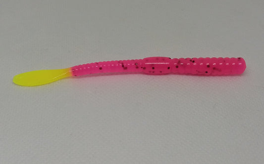 Wyandotte Worm - Pink / Chartreuse tail